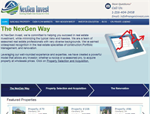 Tablet Screenshot of nexgeninvest.com
